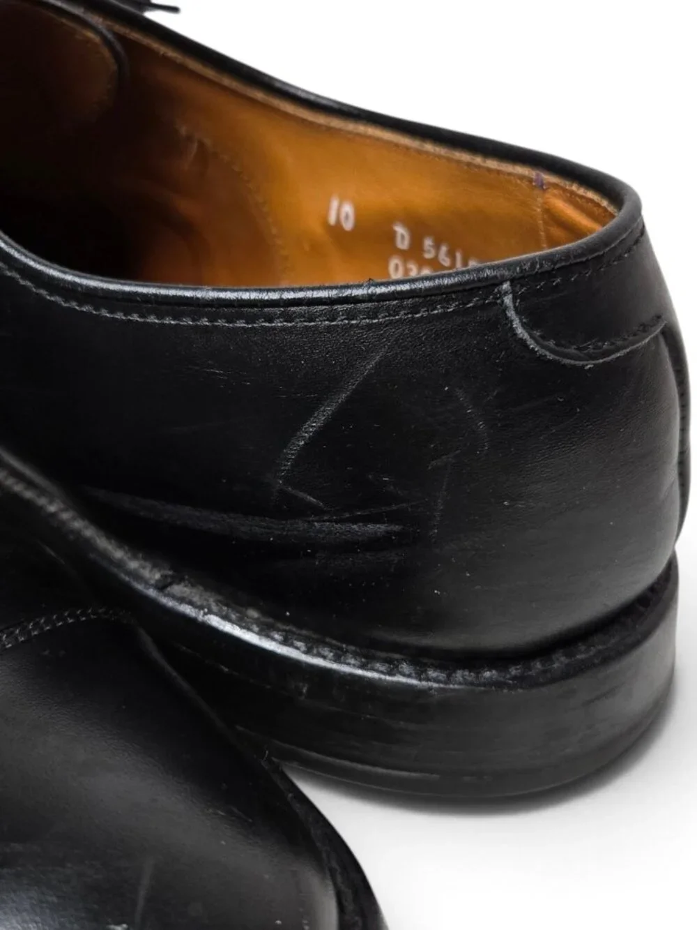 Allen Edmonds Park Avenue Dress Shoes Cap Toe Black Leather Office Dressy 10